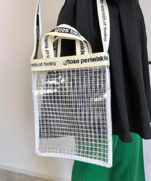 INGNI（イング）の「PVCメッシュロゴショルダーBAG（トートバッグ・レディース・ブラック/アイボリー・ONE SIZE）」の10枚目の写真