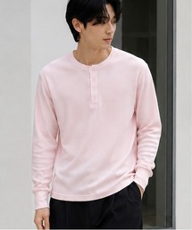 B.I.D.（ビーアイディー）の「《Bl》ヘンリーネックサーマルTシャツ 長袖（Tシャツ/カットソー）」