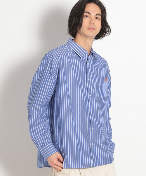 ユニバーサルオーバーオール ストライプシャツ ユニバーサル