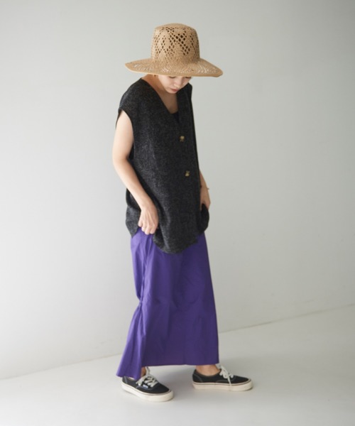 NOMINE(ノミネ)の「ワッシャーマーメイド2WAYスカート【セットアップ対応】(スカート・レディース・ブラック/パープル/オレンジ/セージグリーン/パープル系その他/グリーン/ブラック系その他・S/M)」の17枚目の写真