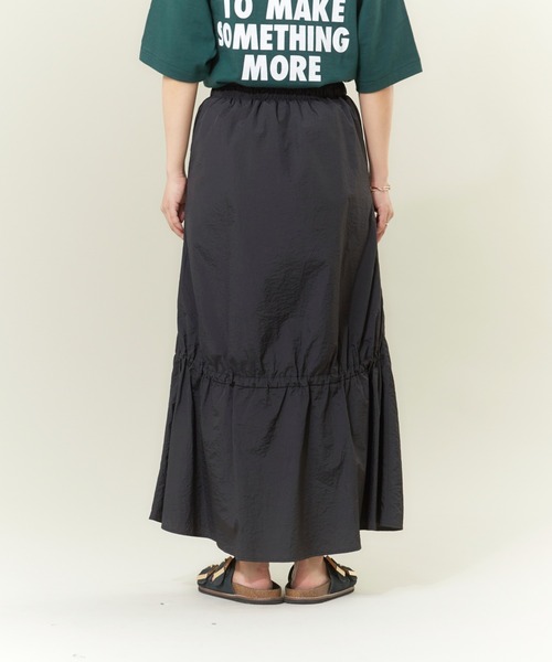 NOMINE(ノミネ)の「ワッシャーマーメイド2WAYスカート【セットアップ対応】(スカート・レディース・ブラック/パープル/オレンジ/セージグリーン/パープル系その他/グリーン/ブラック系その他・S/M)」の13枚目の写真