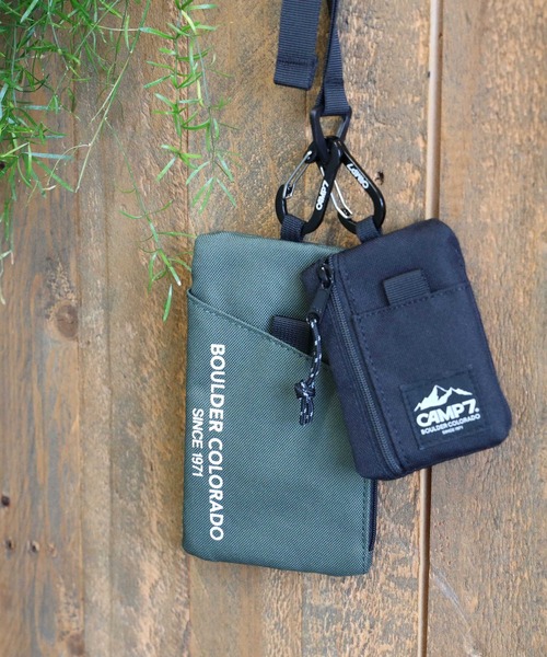 CAMP7（キャンプセブン）の「アウトドアや野外フェスに最適【CAMP7】ケースセット（ショルダーバッグ・メンズ・ブラック/ベージュ/カーキブラウン・ONE SIZE）」の9枚目の写真