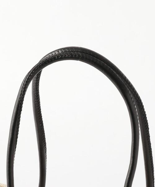 YAHKI（ヤーキ）の「＜YAHKI＞キャンバス スクエアミニ トートバッグ（トートバッグ・レディース・ブラック/ベージュ・FREE）」の8枚目の写真