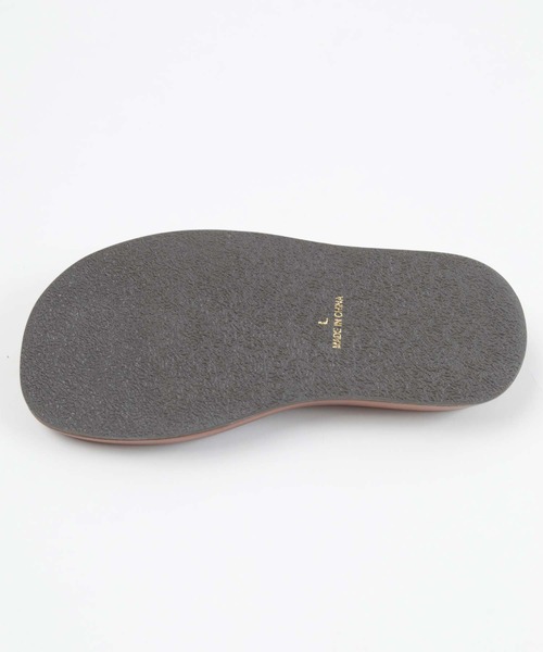 SEA DRESS（シードレス）の「ﾌｪｲｸﾚｻﾞｰｽｸｴｱﾄﾝｸﾞｻﾝﾀﾞﾙ（サンダル・レディース・ブラウン/ホワイト系その他/ブラック・L/M/S）」の18枚目の写真