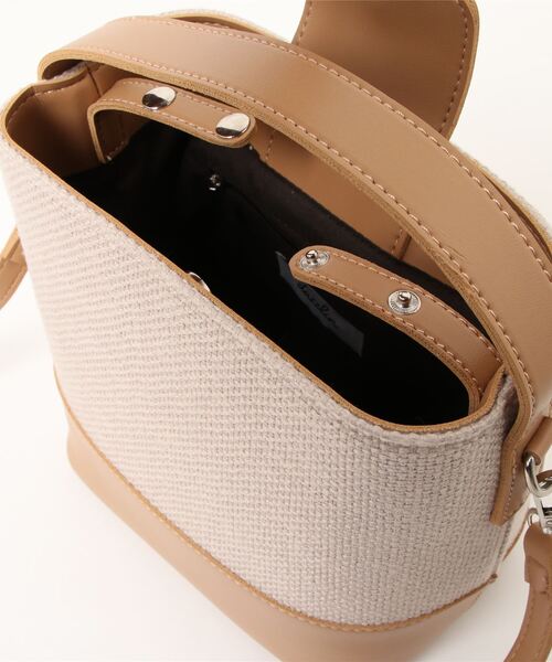 dazzlin（ダズリン）の「ペールバイカラーバッグ（ハンドバッグ・レディース・グレー/ベージュ/アイボリー・FREE）」の5枚目の写真