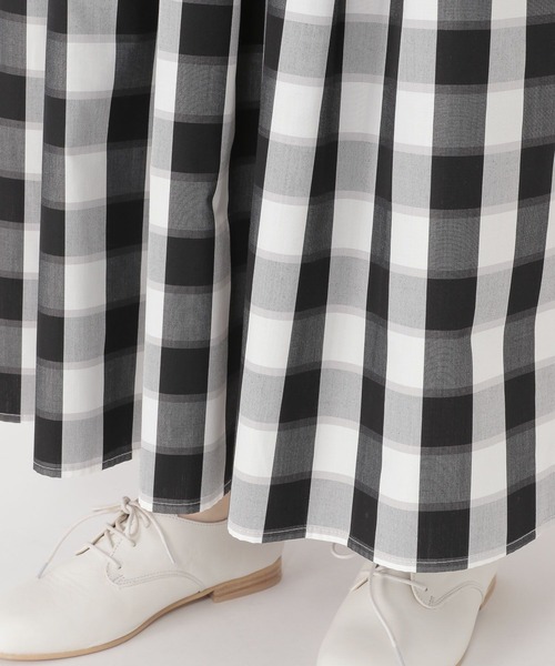 studio CLIP(スタディオクリップ)の「シャドウブロックチェックスカート(スカート・レディース・ブラック/ベージュ/グリーン・FREE)」の17枚目の写真