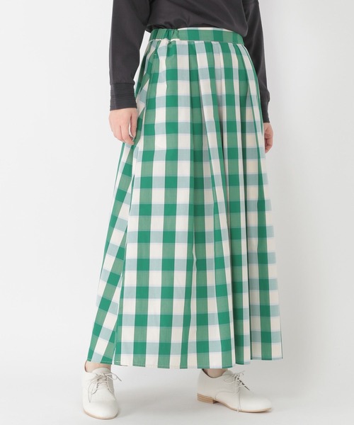 studio CLIP(スタディオクリップ)の「シャドウブロックチェックスカート(スカート・レディース・ブラック/ベージュ/グリーン・FREE)」の22枚目の写真