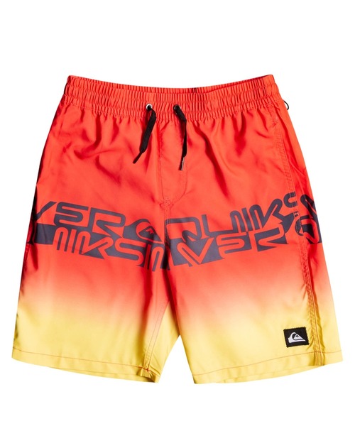 Quiksilver(クイックシルバー)の「WORDBLOCK VOLLEY YOU/クイックシルバーキッズウエストゴムボードショーツ・サーフトランクス(水着)(水着・キッズ・ブルー/ブラック/レッド・130/140/150/160)」の3枚目の写真