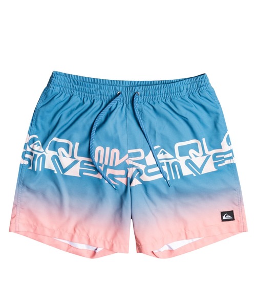 Quiksilver(クイックシルバー)の「WORDBLOCK VOLLEY YOU/クイックシルバーキッズウエストゴムボードショーツ・サーフトランクス(水着)(水着・キッズ・ブルー/ブラック/レッド・130/140/150/160)」の2枚目の写真