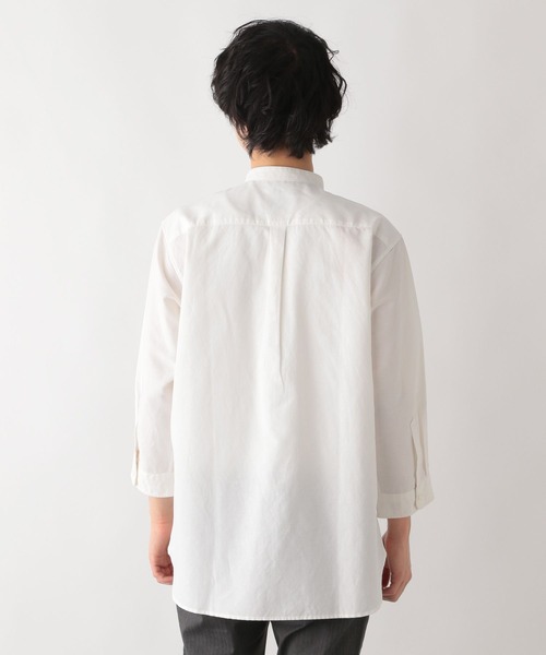 GLOBAL WORK(グローバルワーク)の「ハイブリッドリネン7分袖シャツ/260993(シャツ/ブラウス・メンズ・ミント/ホワイト/チャコールグレー/ピンク/ベージュ系/サックスブルー系/ネイビー系・X-LARGE/LARGE/SMALL/MEDIUM)」の21枚目の写真