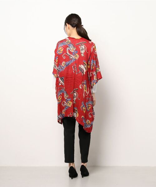 チャイハネ（チャイハネ）の「【チャイハネ】クレアロUVパレオカーディガン（カーディガン/ボレロ・レディース・ブラック/ベージュ/レッド・FREE）」の4枚目の写真