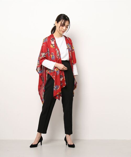 チャイハネ（チャイハネ）の「【チャイハネ】クレアロUVパレオカーディガン（カーディガン/ボレロ・レディース・ブラック/ベージュ/レッド・FREE）」の5枚目の写真