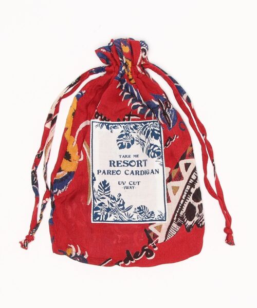 チャイハネ（チャイハネ）の「【チャイハネ】クレアロUVパレオカーディガン（カーディガン/ボレロ・レディース・ブラック/ベージュ/レッド・FREE）」の7枚目の写真