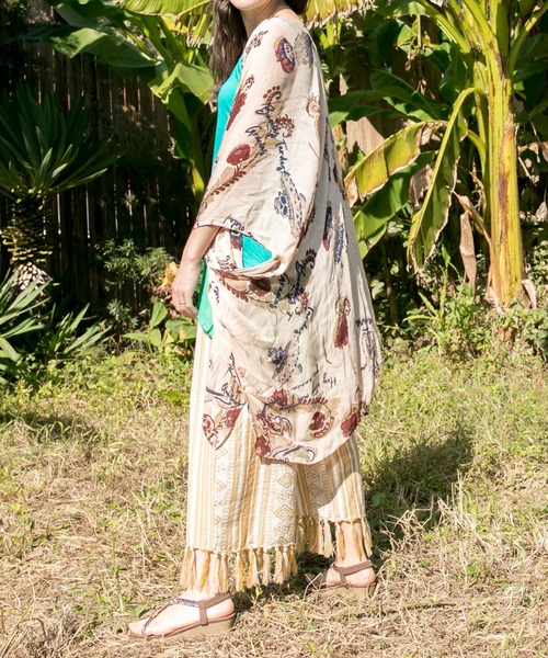 チャイハネ（チャイハネ）の「【チャイハネ】クレアロUVパレオカーディガン（カーディガン/ボレロ・レディース・ブラック/ベージュ/レッド・FREE）」の15枚目の写真