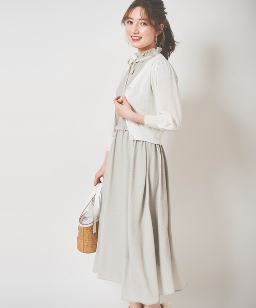 31 Sons de mode(トランテアン ソン ドゥ モード)の「ビジューカーディガン(カーディガン/ボレロ・レディース・ブラック/ピンク/ライトグリーン/オフホワイト・36)」の19枚目の写真