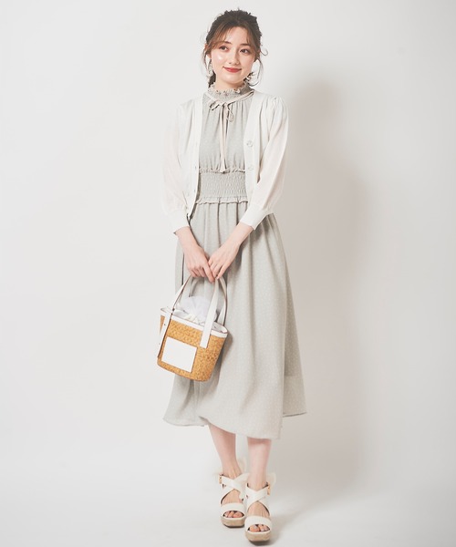 31 Sons de mode(トランテアン ソン ドゥ モード)の「ビジューカーディガン(カーディガン/ボレロ・レディース・ブラック/ピンク/ライトグリーン/オフホワイト・36)」の20枚目の写真