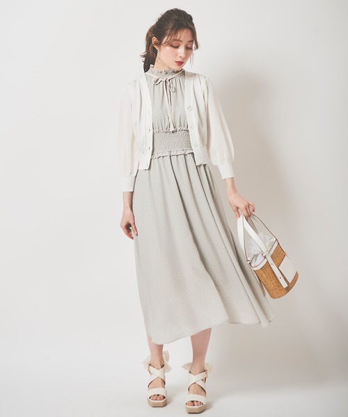 31 Sons de mode(トランテアン ソン ドゥ モード)の「ビジューカーディガン(カーディガン/ボレロ・レディース・ブラック/ピンク/ライトグリーン/オフホワイト・36)」の21枚目の写真