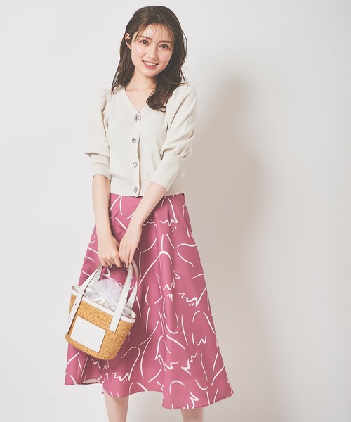 31 Sons de mode(トランテアン ソン ドゥ モード)の「ビジューカーディガン(カーディガン/ボレロ・レディース・ブラック/ピンク/ライトグリーン/オフホワイト・36)」の9枚目の写真