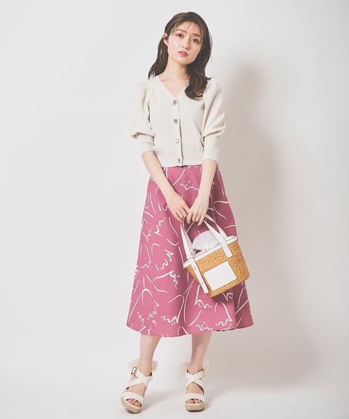 31 Sons de mode(トランテアン ソン ドゥ モード)の「ビジューカーディガン(カーディガン/ボレロ・レディース・ブラック/ピンク/ライトグリーン/オフホワイト・36)」の13枚目の写真