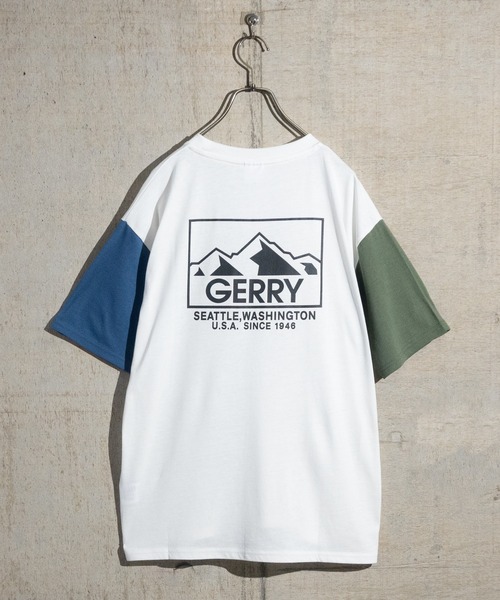 GERRY(ジェリー)の「【ag】〔GERRY/ジェリー〕TC天竺 バックプリントプリント半袖ワイドTシャツ/ルーズシルエット(Tシャツ/カットソー・メンズ・ホワイト/ブラック/ダークグリーン/その他/サックスブルー系/その他1/グレー系その他2/グレー系その他/ホワイト系その他/ベージュ系その他・MEDIUM/LARGE/X-LARGE)」の10枚目の写真