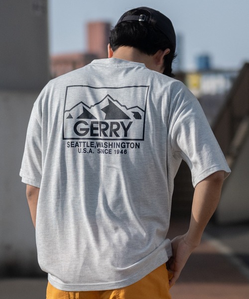 GERRY(ジェリー)の「【ag】〔GERRY/ジェリー〕TC天竺 バックプリントプリント半袖ワイドTシャツ/ルーズシルエット(Tシャツ/カットソー・メンズ・ホワイト/ブラック/ダークグリーン/その他/サックスブルー系/その他1/グレー系その他2/グレー系その他/ホワイト系その他/ベージュ系その他・MEDIUM/LARGE/X-LARGE)」の4枚目の写真