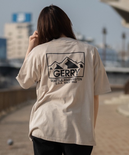 GERRY(ジェリー)の「【ag】〔GERRY/ジェリー〕TC天竺 バックプリントプリント半袖ワイドTシャツ/ルーズシルエット(Tシャツ/カットソー・メンズ・ホワイト/ブラック/ダークグリーン/その他/サックスブルー系/その他1/グレー系その他2/グレー系その他/ホワイト系その他/ベージュ系その他・MEDIUM/LARGE/X-LARGE)」の6枚目の写真