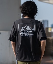 【ag】〔GERRY/ジェリー〕TC天竺 バックプリントプリント半袖ワイドTシャツ/ルーズシルエット
