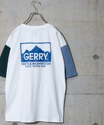 【ag】〔GERRY/ジェリー〕TC天竺 バックプリントプリント半袖ワイドTシャツ/ルーズシルエット