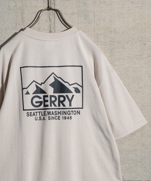 GERRY(ジェリー)の「【ag】〔GERRY/ジェリー〕TC天竺 バックプリントプリント半袖ワイドTシャツ/ルーズシルエット(Tシャツ/カットソー・メンズ・ホワイト/ブラック/ダークグリーン/その他/サックスブルー系/その他1/グレー系その他2/グレー系その他/ホワイト系その他/ベージュ系その他・MEDIUM/LARGE/X-LARGE)」の12枚目の写真