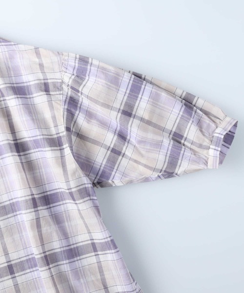 HONEYSUCKLE ROSE（ハニーサックルローズ）の「【HONEYSUCKLE ROSE】ローンチェックブラウス（シャツ/ブラウス・レディース・パープル/グレー/グリーン・M/L）」の11枚目の写真