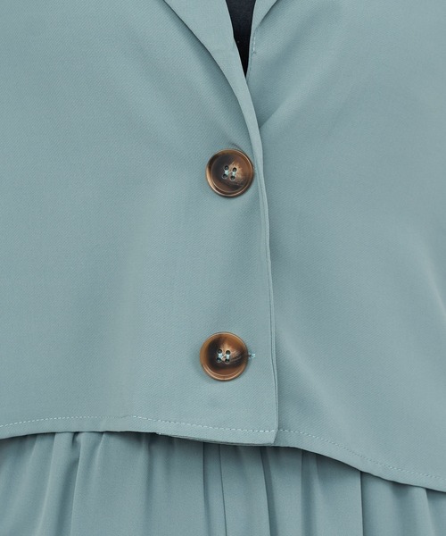 SPIRALGIRL(スパイラルガール)の「クロップドテーラージャケットセットアップ(セットアップ・レディース・ブラック/イエロー/グリーン/ブルー/オレンジ・FREE)」の14枚目の写真