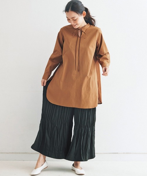 and myera（アンド マイラ）の「ａｎｄ　ｍｙｅｒａプリーツキュロット（その他パンツ・レディース・ブラック/ライトグレー・MEDIUM/LARGE/X-LARGE/SMALL）」の14枚目の写真