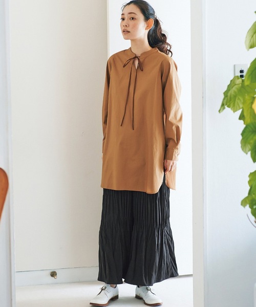 and myera（アンド マイラ）の「ａｎｄ　ｍｙｅｒａプリーツキュロット（その他パンツ・レディース・ブラック/ライトグレー・MEDIUM/LARGE/X-LARGE/SMALL）」の12枚目の写真