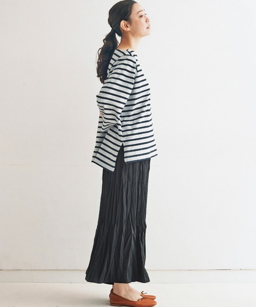 and myera（アンド マイラ）の「ａｎｄ　ｍｙｅｒａプリーツキュロット（その他パンツ・レディース・ブラック/ライトグレー・MEDIUM/LARGE/X-LARGE/SMALL）」の4枚目の写真