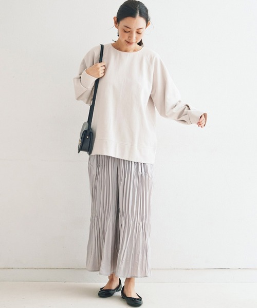 and myera（アンド マイラ）の「ａｎｄ　ｍｙｅｒａプリーツキュロット（その他パンツ・レディース・ブラック/ライトグレー・MEDIUM/LARGE/X-LARGE/SMALL）」の7枚目の写真