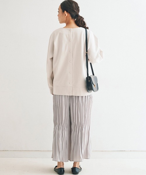 and myera（アンド マイラ）の「ａｎｄ　ｍｙｅｒａプリーツキュロット（その他パンツ・レディース・ブラック/ライトグレー・MEDIUM/LARGE/X-LARGE/SMALL）」の9枚目の写真