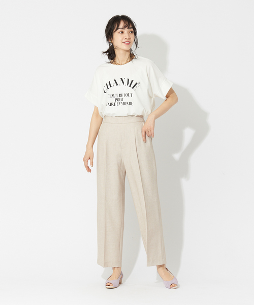 abahouse mavie（アバハウスマヴィ）の「ワイドロゴT/半袖/夏服/Tシャツ（Tシャツ/カットソー・レディース・ホワイト/ブラック/グレー/チャコールグレー/ブルー系その他/グレー系その他/ホワイト系その他/カーキ・フリー）」の11枚目の写真