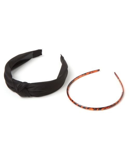 LAKOLE（ラコレ）の「マーブルカチューシャ2点SET / 271727（カチューシャ・レディース・ブラック/ベージュ/ライトベージュ・FREE）」の2枚目の写真