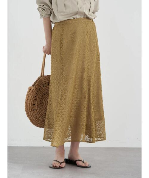 セール】リーフ柄レーススカート（スカート）｜earth music&ecology