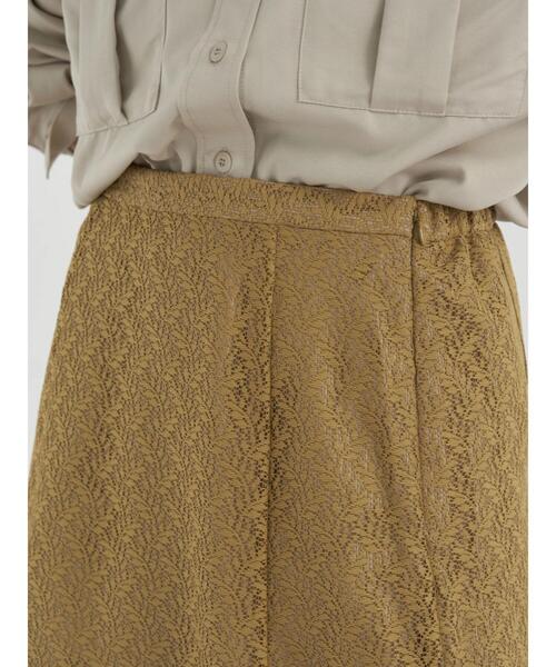 earth music&ecology(アースミュージックアンドエコロジー)の「リーフ柄レーススカート(スカート・レディース・ブラウン/オフホワイト/オリーブ・S/M)」の16枚目の写真