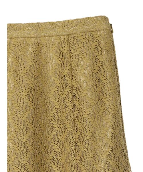 earth music&ecology(アースミュージックアンドエコロジー)の「リーフ柄レーススカート(スカート・レディース・ブラウン/オフホワイト/オリーブ・S/M)」の11枚目の写真