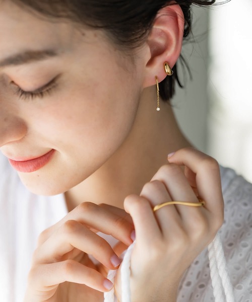 JUICY ROCK（ジューシーロック）の「GP(SV925)/SV925 グラデーションダブルフィンガーリング（リング・レディース・シルバー/ゴールド・#11）」の11枚目の写真