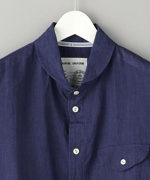 NATIC（ナティック）の「＜NATIC＞INDIGO S/C SHIRT/シャツ（シャツ/ブラウス・メンズ・ネイビー・M/L）」の3枚目の写真