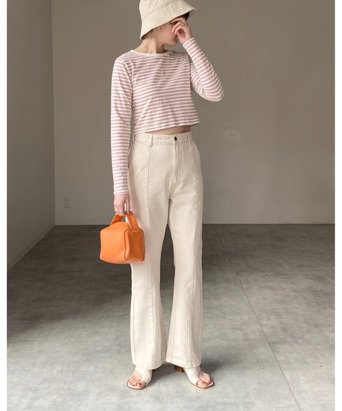 【関税&送料込】Chloe セルペンテ フレアデニム レディース Chloé デニム製ハイライズ ブーツカットジーンズ | Chloé JP
