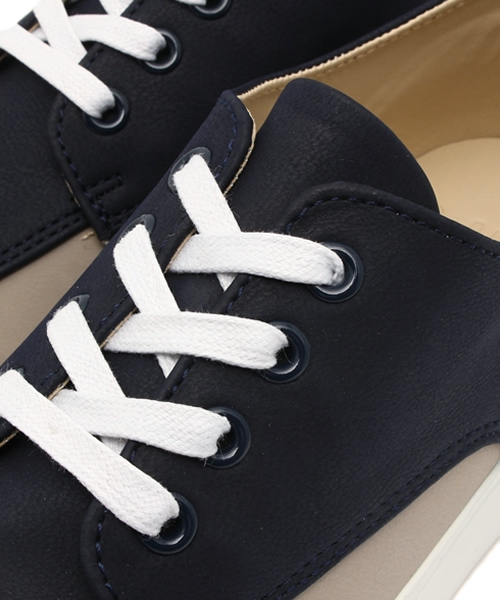 Lui's(ルイス)の「Lui's(ルイス) プラットフォームバイカラーシューズ(スニーカー・メンズ・ネイビー/ブラック・41/40/42)」の7枚目の写真