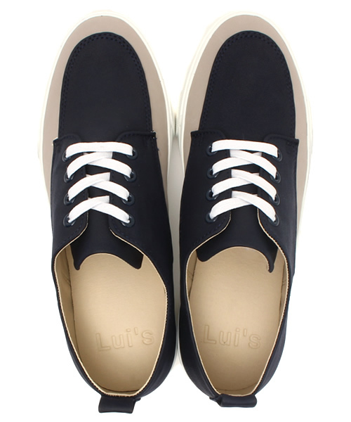 Lui's(ルイス)の「Lui's(ルイス) プラットフォームバイカラーシューズ(スニーカー・メンズ・ネイビー/ブラック・41/40/42)」の11枚目の写真