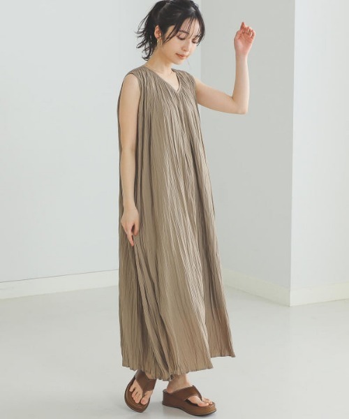 BEAMS HEART ノースリーブロングワンピース BEAMS HEART（ビームスハート）の「BEAMS HEART / ワッシャー