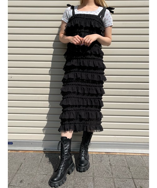 WC（ダブル シー）の「フリルロングリボンワンピース（ワンピース・レディース・ホワイト/ブラック・FREE）」の18枚目の写真