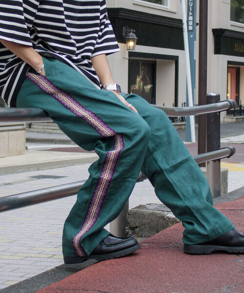 GLOSTER(グロスター)の「【GLOSTER/グロスター】サイドライン リネンイージーパンツ(その他パンツ・メンズ・ブラック/ダークグリーン/ダークブラウン・M/L)」の21枚目の写真