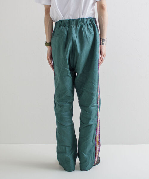 GLOSTER(グロスター)の「【GLOSTER/グロスター】サイドライン リネンイージーパンツ(その他パンツ・メンズ・ブラック/ダークグリーン/ダークブラウン・M/L)」の5枚目の写真